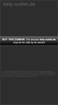 Mobile Screenshot of italy-outlet.de